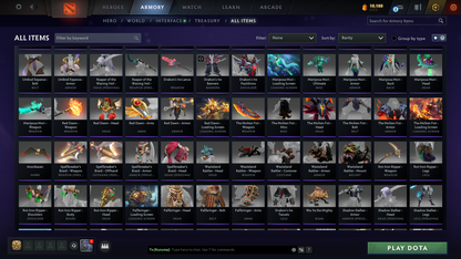 Guardian I | MMR: 639 - Behavior: 11403 | Legion Commander Arcana | 4 Latest Personas: Phantom Assassin, Invoker, Anti Mage, Crystal Maiden | Tons of Latest Cache Sets Inside | Many Immortals | Full Access | Mainpool | Trophy Level: 198+