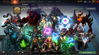 Archon I | MMR: 2322 - Behavior: 9550 | Battlepass: TI7, TI8, TI9 | Arcanas: Earthshaker, IO, Shadow Fiend | TI8 Green Immortals including Rare Lion's Hand | 3 Exclusive Terrains | Tons of Collector's Cache and Items