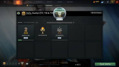 Archon I | MMR: 2322 - Behavior: 9550 | Battlepass: TI7, TI8, TI9 | Arcanas: Earthshaker, IO, Shadow Fiend | TI8 Green Immortals including Rare Lion's Hand | 3 Exclusive Terrains | Tons of Collector's Cache and Items