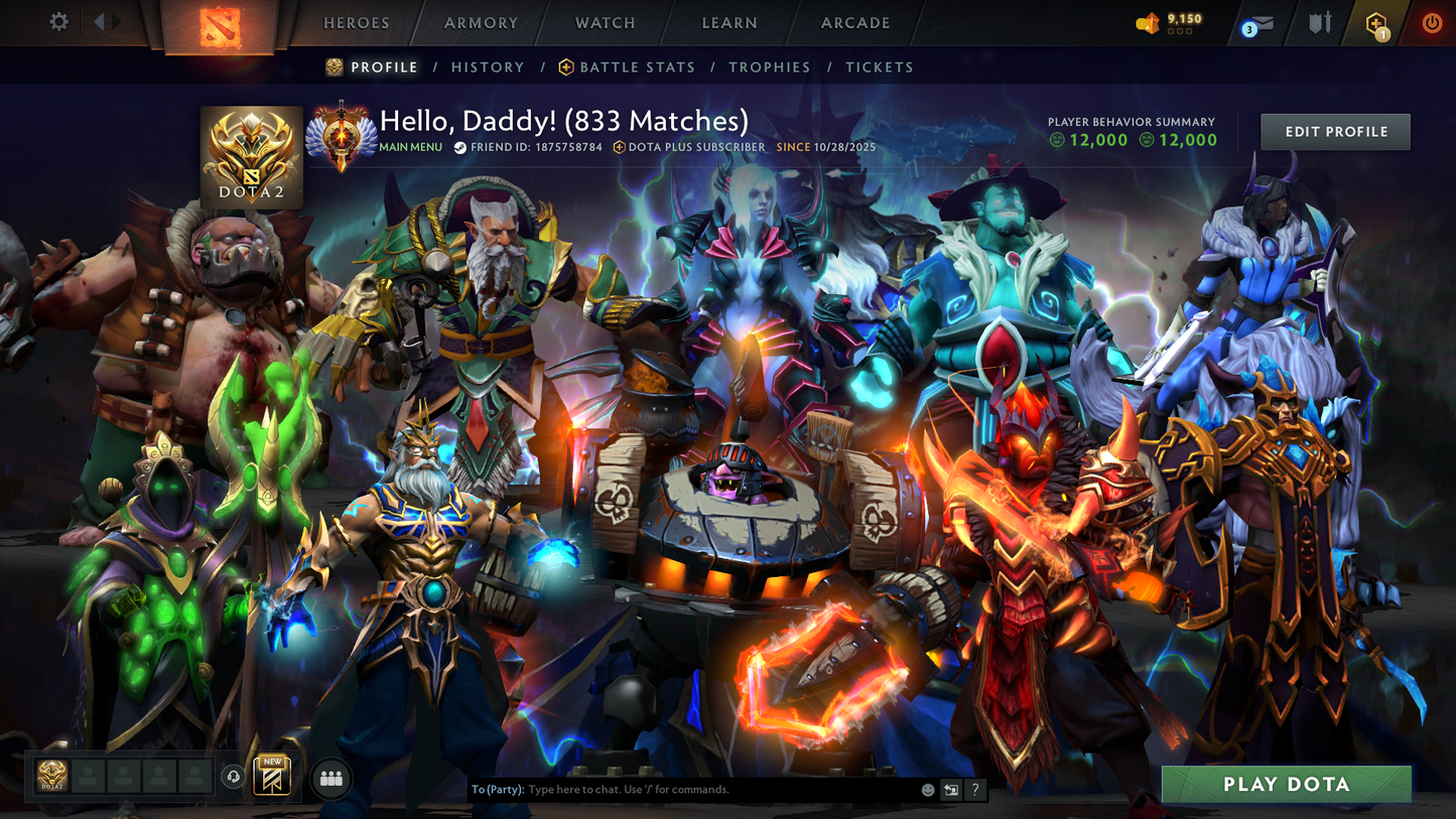 Immortal | MMR: 6266 | Behavior: 12000 | Decent Items Inside | Full Access | Fast Queue | Calibrated