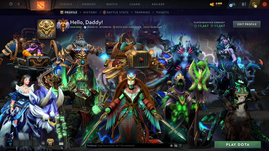 Immortal | MMR: 7582 | Behavior: 11667 | Decent Items Inside | Full Access | Fast Queue | Calibrated