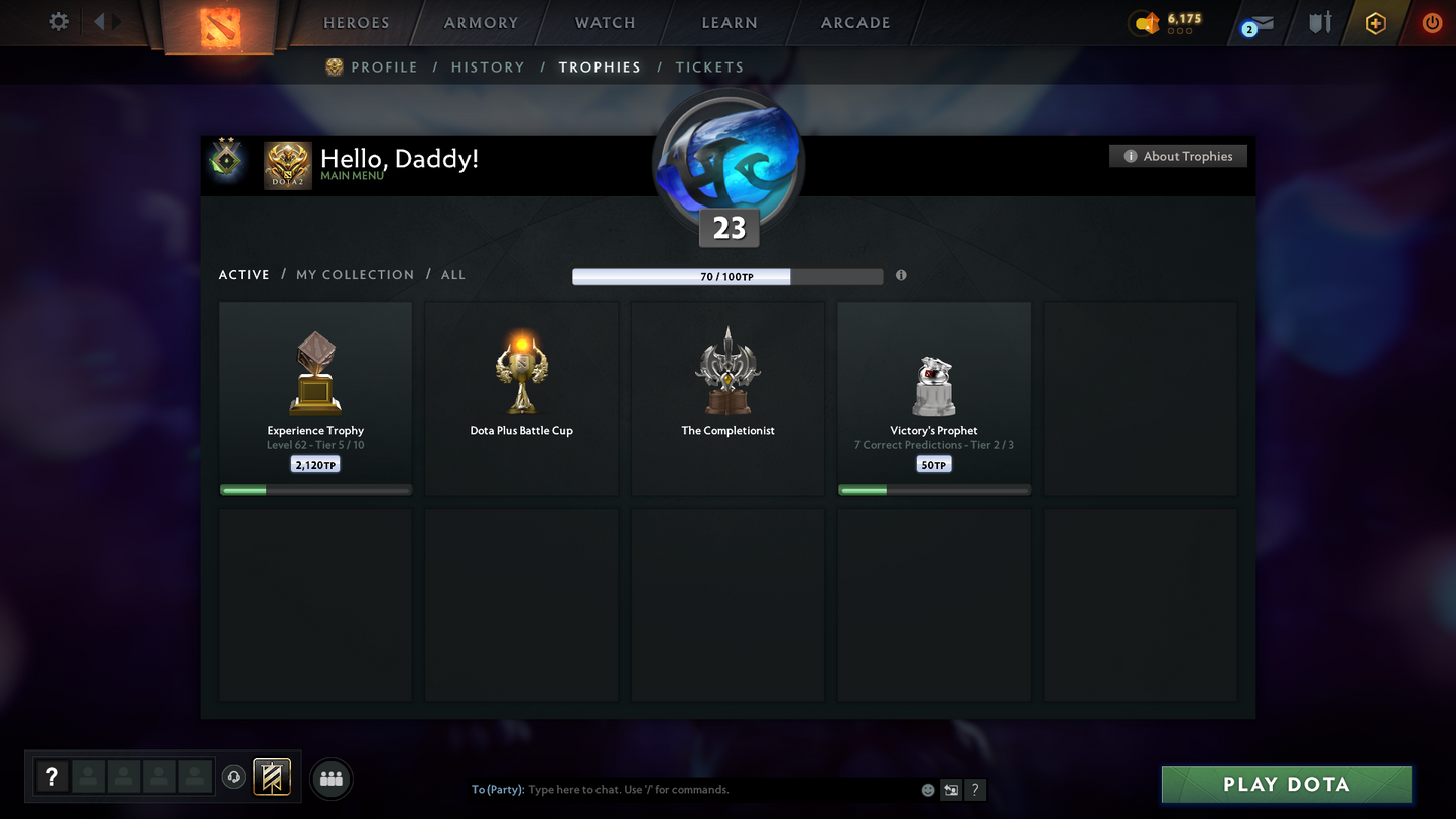 Herald II | MMR: 124 - Behavior Score: 10482 | Many Sets Inside | Fast Queue | Trophy Level: 62 | Full Access