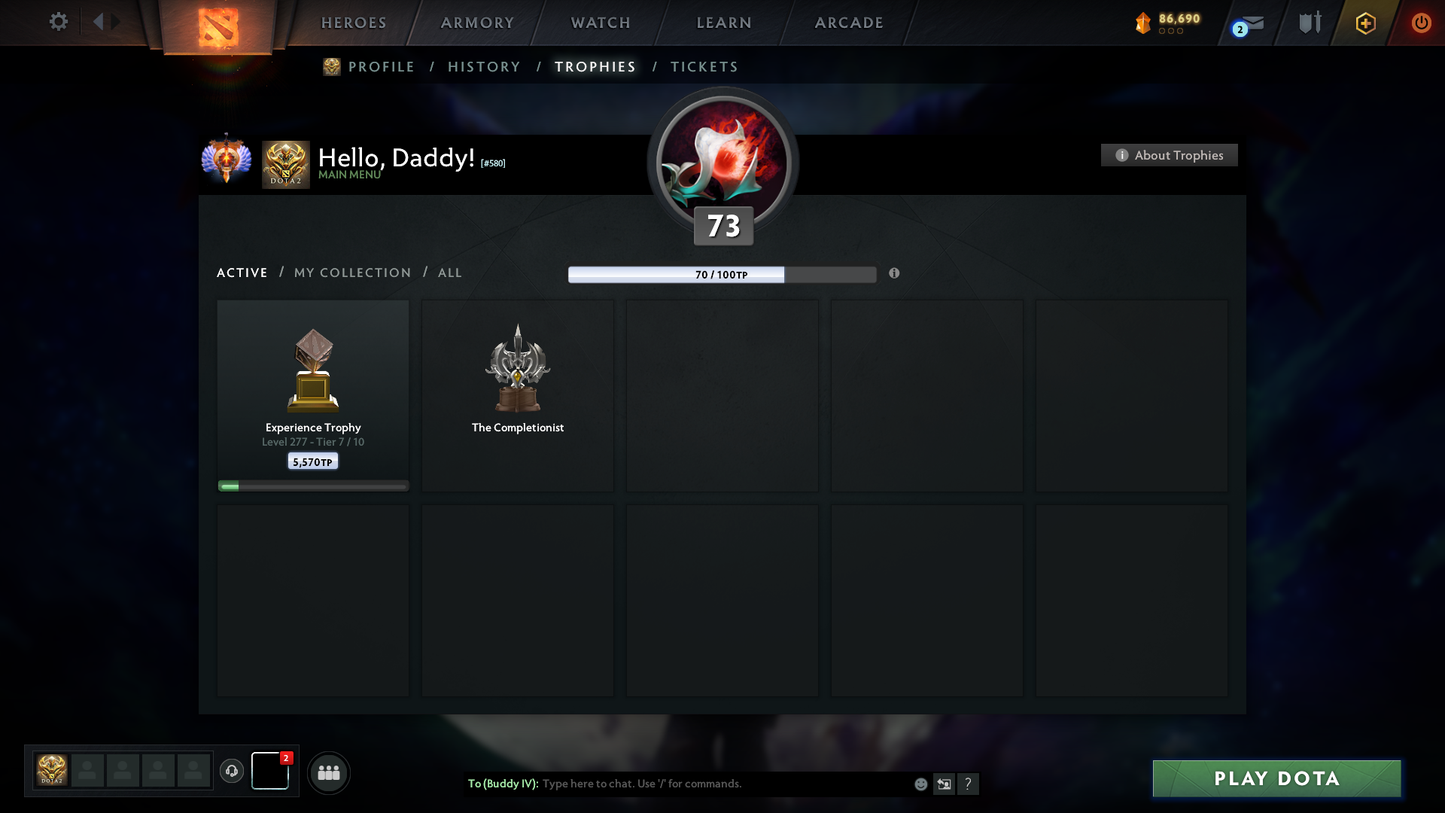 Immortal | MMR: 6379 - Behavior: 12000 | Battlepass: TI8, TI9 | Earthshaker Arcana | Lion's Green Immortal | Axe & Tiny Prestige | All 5 Personas: PA, Invoker, AM, CM, Pudge | 2 Exclusive Terrains | Tons of Collector's Cache and Items