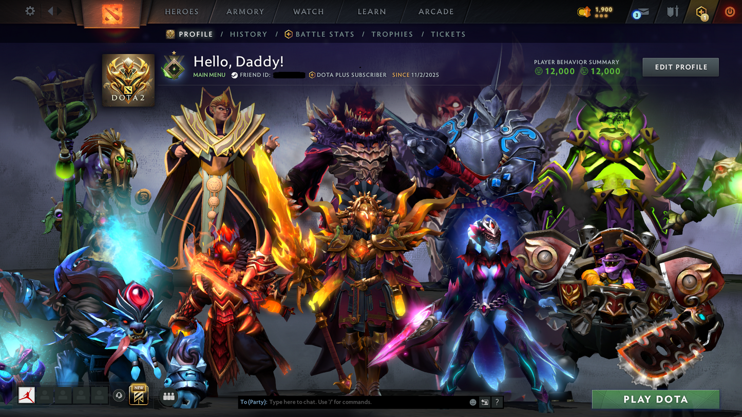 Herald I | MMR: 1 - Behavior Score: 12000 | Super-Fast Que | Some Items Inside | Full Access