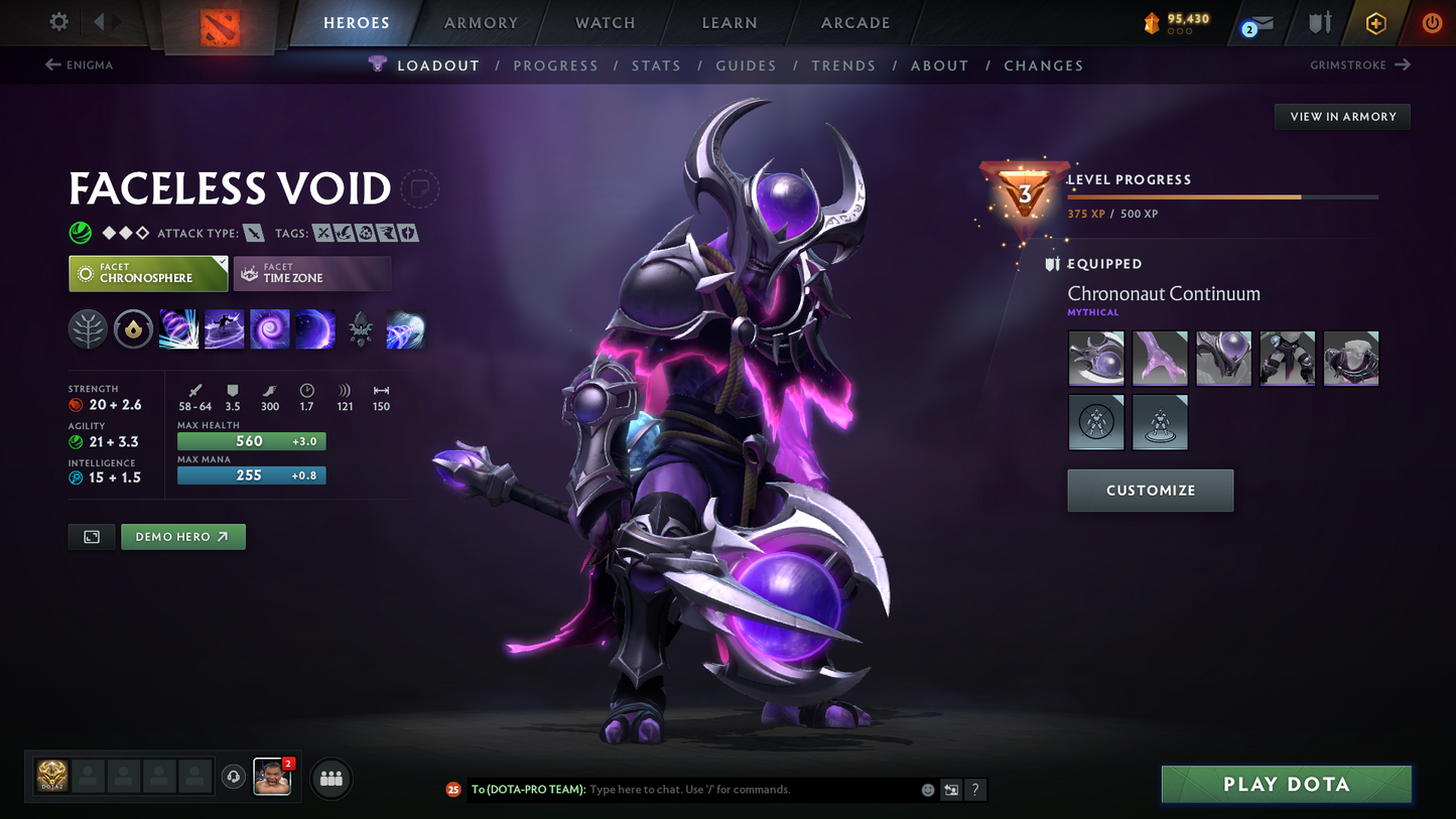 Archon II | MMR: 2490 | Behavior Score: 12000 | Windranger Arcana | 4 Personas: Invoker, Pudge, PA & AM | Tons of Cache Sets & Immortals Inside | Mainpool | Full Access | Trophy Level: 127