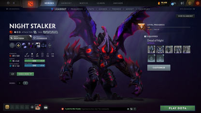 Archon II | MMR: 2490 | Behavior Score: 12000 | Windranger Arcana | 4 Personas: Invoker, Pudge, PA & AM | Tons of Cache Sets & Immortals Inside | Mainpool | Full Access | Trophy Level: 127