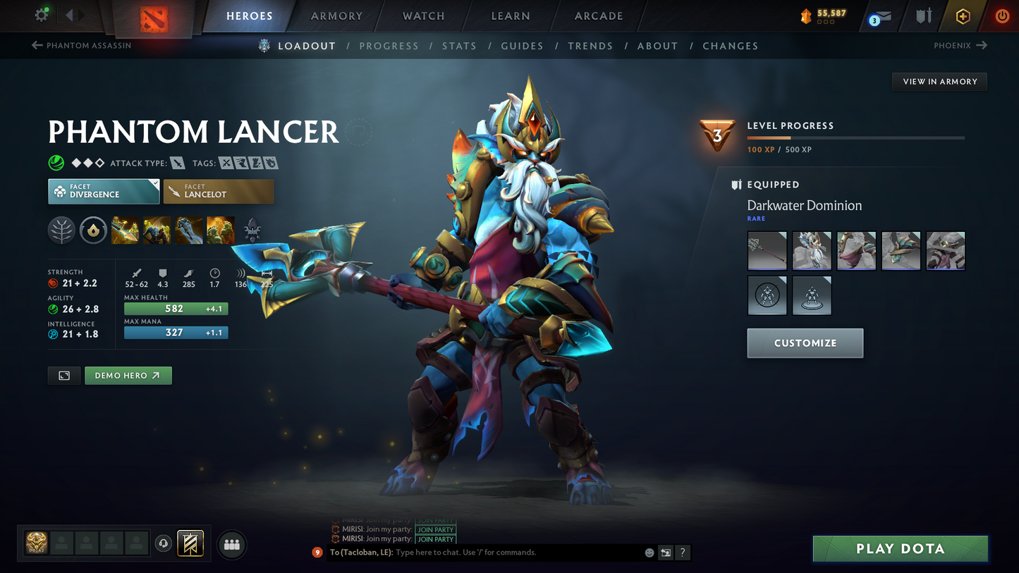 Ancient II | MMR: 3875 - Behavior: 9072 | Mainpool | 1.1K Hours | Decent Sets Inside | Quick Que Match | Quick Delivery