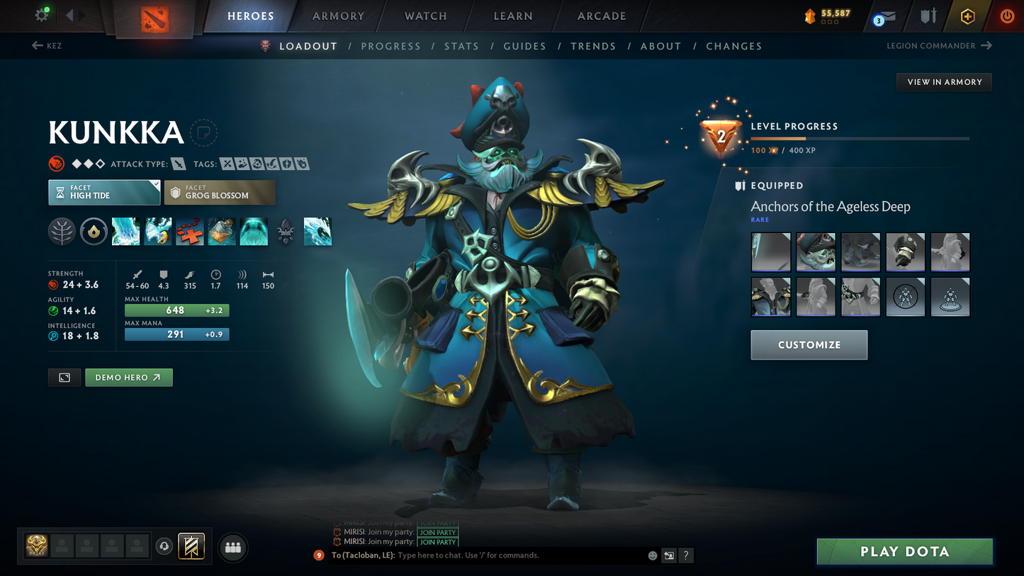 Ancient II | MMR: 3875 - Behavior: 9072 | Mainpool | 1.1K Hours | Decent Sets Inside | Quick Que Match | Quick Delivery