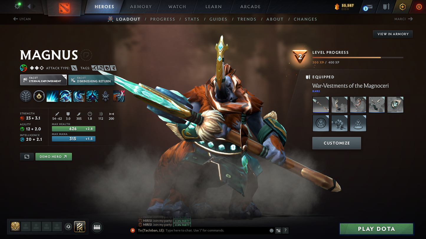 Ancient II | MMR: 3875 - Behavior: 9072 | Mainpool | 1.1K Hours | Decent Sets Inside | Quick Que Match | Quick Delivery