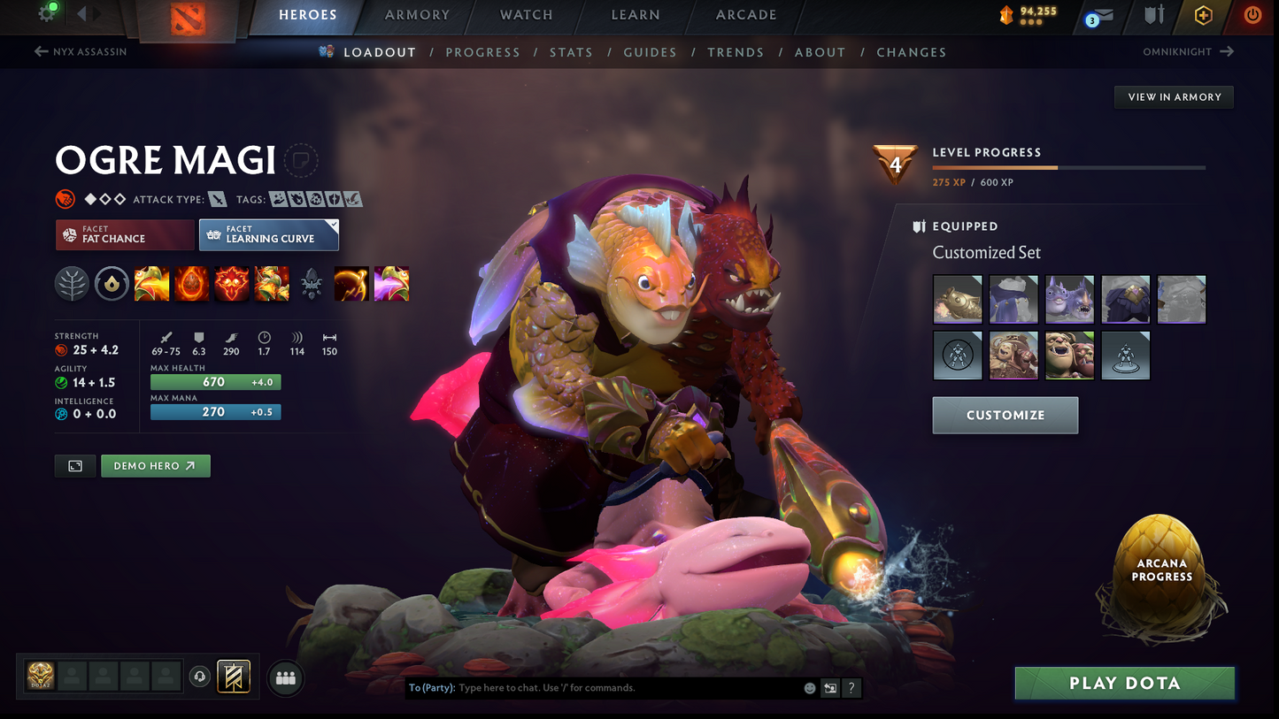 Ancient III | MMR: 4114 | Behavior Score: 9101 | Shadow Fiend & Ogre Arcana | CM & Invoker Persona | Latest Cache Sets | Many Items & Immortals Inside | 1200+ Hours Played | Mainpool | Trophy Level: 162 | Full Access