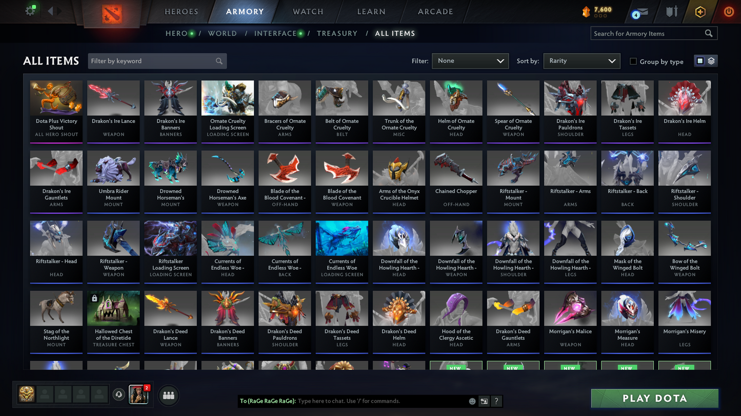 Ancient IV | MMR 4263 | Behavior 9695 | Decent Sets Inside | Fast Queue | Full Access | Trophy Level: 67