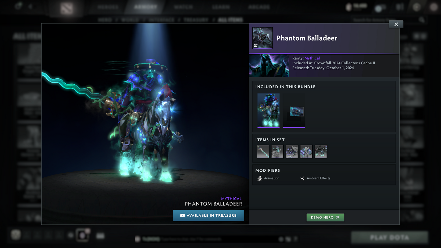 Crusader I | MMR: 1495 | Behavior Score: 12000 | Juggernaut Arcana | Pudge & CM Personas| Latest Cache Sets & Many Items Inside | Mainpool | Trophy Level: 152 | Full Access