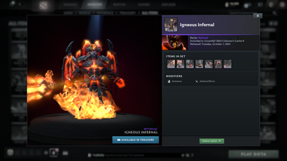 Crusader I | MMR: 1495 | Behavior Score: 12000 | Juggernaut Arcana | Pudge & CM Personas| Latest Cache Sets & Many Items Inside | Mainpool | Trophy Level: 152 | Full Access