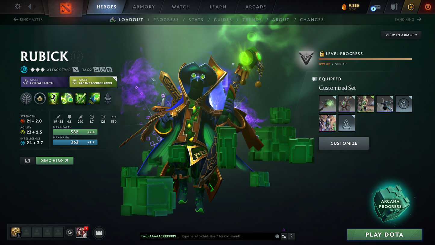 Archon II | MMR: 2364 | Behavior: 11204 | 5 Arcanas | Tons of Rare Cache Sets & Items | Mainpool | 1600+ Matches | Full Access