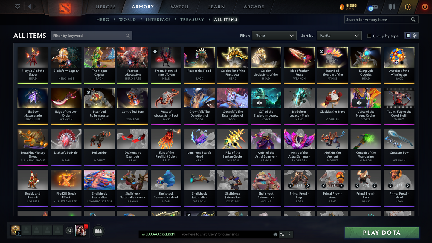 Archon II | MMR: 2364 | Behavior: 11204 | 5 Arcanas | Tons of Rare Cache Sets & Items | Mainpool | 1600+ Matches | Full Access