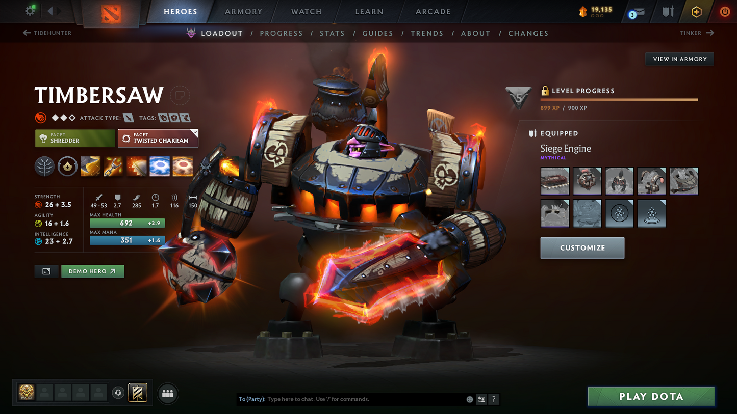 Guardian I | MMR: 821 - Behavior: 9106 | 2 Arcanas: Shadow Fiend & Monkey King | Many Sets & Items Inside | Full Access | Mainpool | Trophy Level: 136+