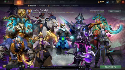 Immortal | MMR 5604 | Behavior 10520 | Mainpool | Zeus Arcana | Fully Stacked with Latest Cache Sets & Items | Trophy Level: 235