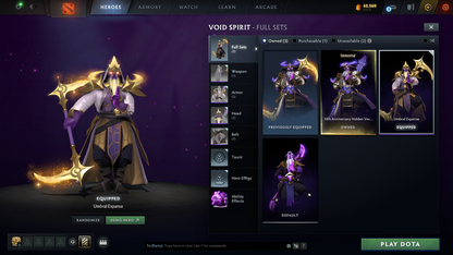 Immortal | MMR 5604 | Behavior 10520 | Mainpool | Zeus Arcana | Fully Stacked with Latest Cache Sets & Items | Trophy Level: 235