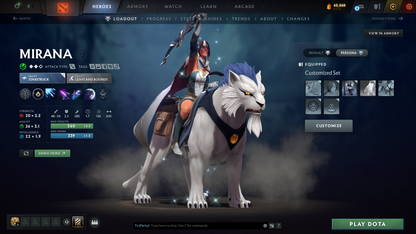 Immortal | MMR 5604 | Behavior 10520 | Mainpool | Zeus Arcana | Fully Stacked with Latest Cache Sets & Items | Trophy Level: 235