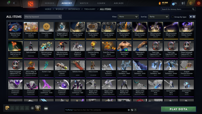 Immortal | MMR 5604 | Behavior 10520 | Mainpool | Zeus Arcana | Fully Stacked with Latest Cache Sets & Items | Trophy Level: 235