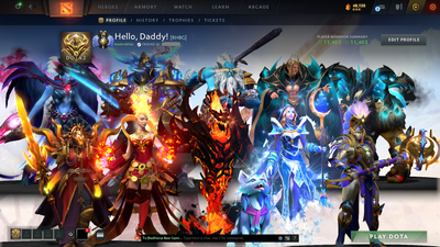 Divine II | MMR: 4713 | Conduct: 11403 | 3 Arcanas: Shadow Fiend, Crystal Maiden & Lina | 2,000+ Matches | Mainpool | Fully Stacked with Sets & Items