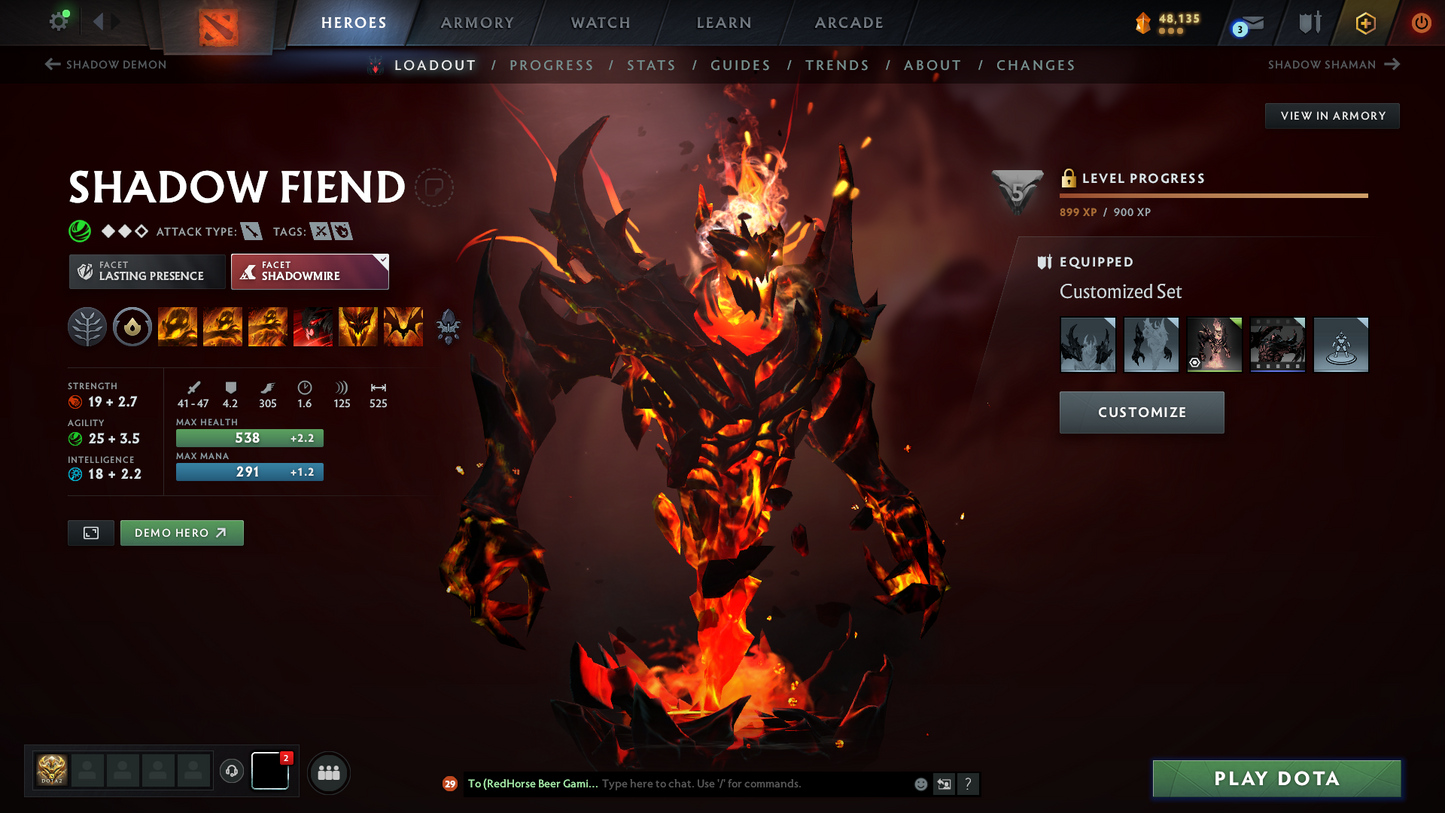Divine II | MMR: 4713 | Conduct: 11403 | 3 Arcanas: Shadow Fiend, Crystal Maiden & Lina | 2,000+ Matches | Mainpool | Fully Stacked with Sets & Items