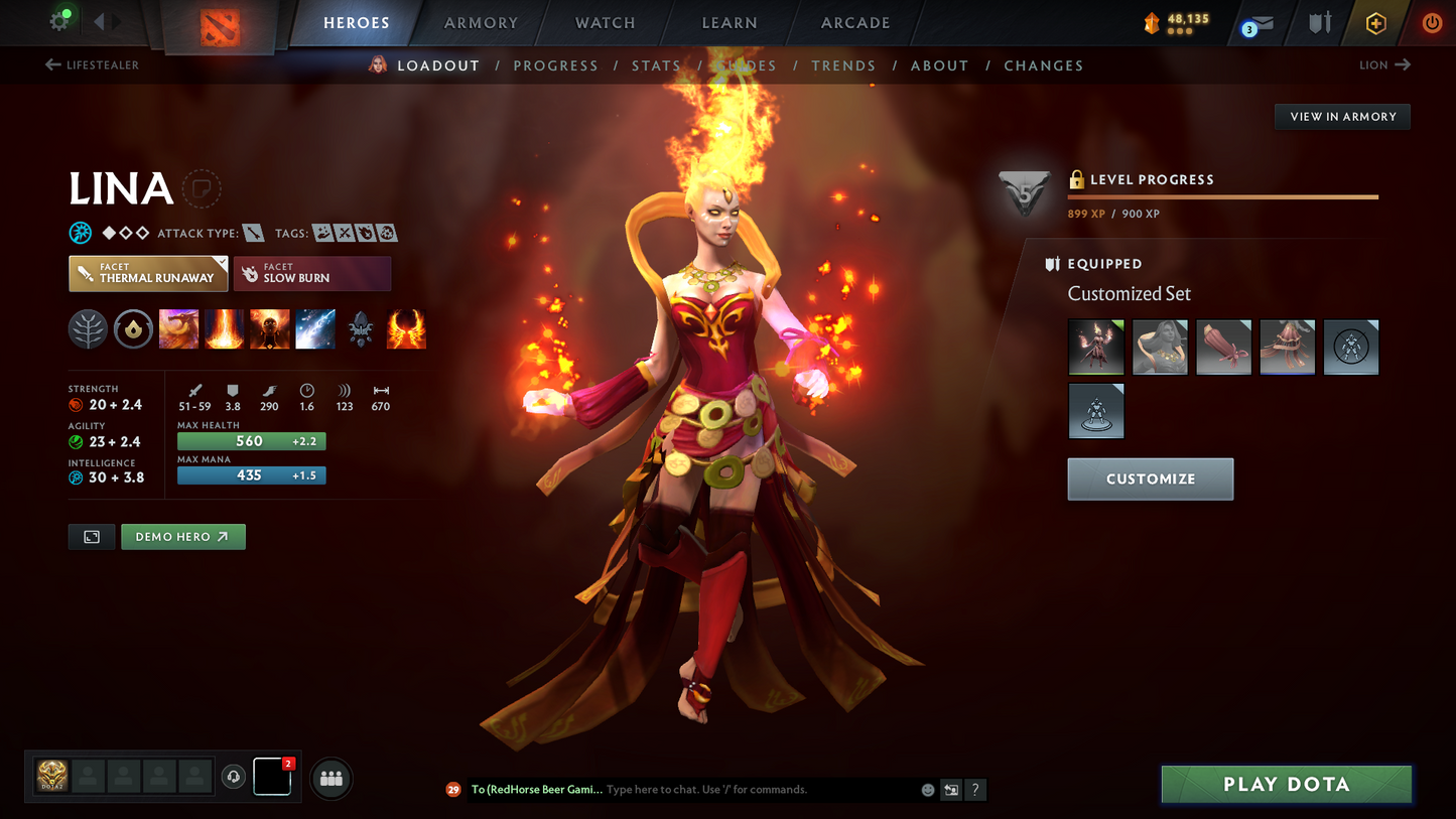 Divine II | MMR: 4713 | Conduct: 11403 | 3 Arcanas: Shadow Fiend, Crystal Maiden & Lina | 2,000+ Matches | Mainpool | Fully Stacked with Sets & Items