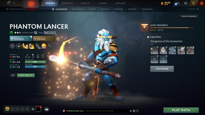 Divine II | MMR: 4713 | Conduct: 11403 | 3 Arcanas: Shadow Fiend, Crystal Maiden & Lina | 2,000+ Matches | Mainpool | Fully Stacked with Sets & Items