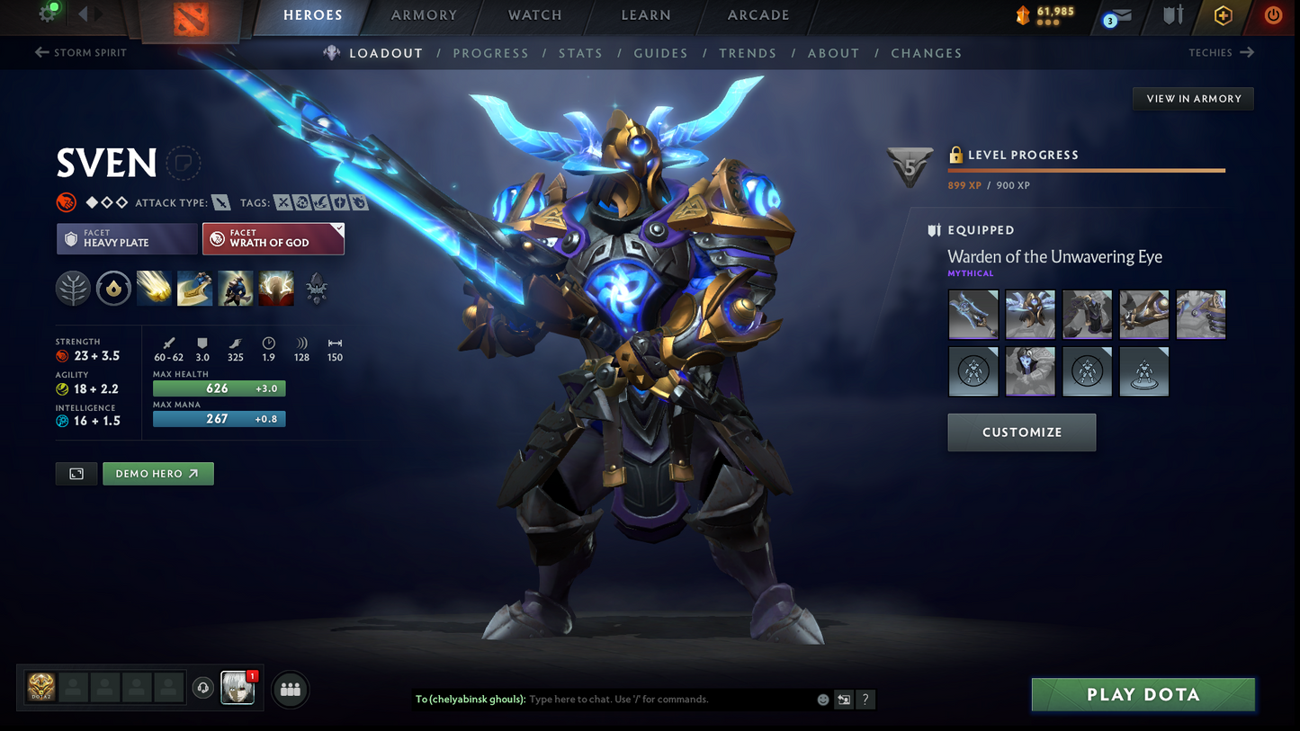 Ancient II | MMR: 4134 | Behavior Score: 11869 | Monkey King Arcana | Anti Mage Persona | Many Sets & Immortals Inside | 1200+ Hours Played | Mainpool | Trophy Level: 160 | Full Access