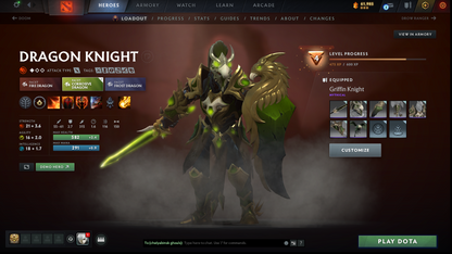 Ancient II | MMR: 4134 | Behavior Score: 11869 | Monkey King Arcana | Anti Mage Persona | Many Sets & Immortals Inside | 1200+ Hours Played | Mainpool | Trophy Level: 160 | Full Access