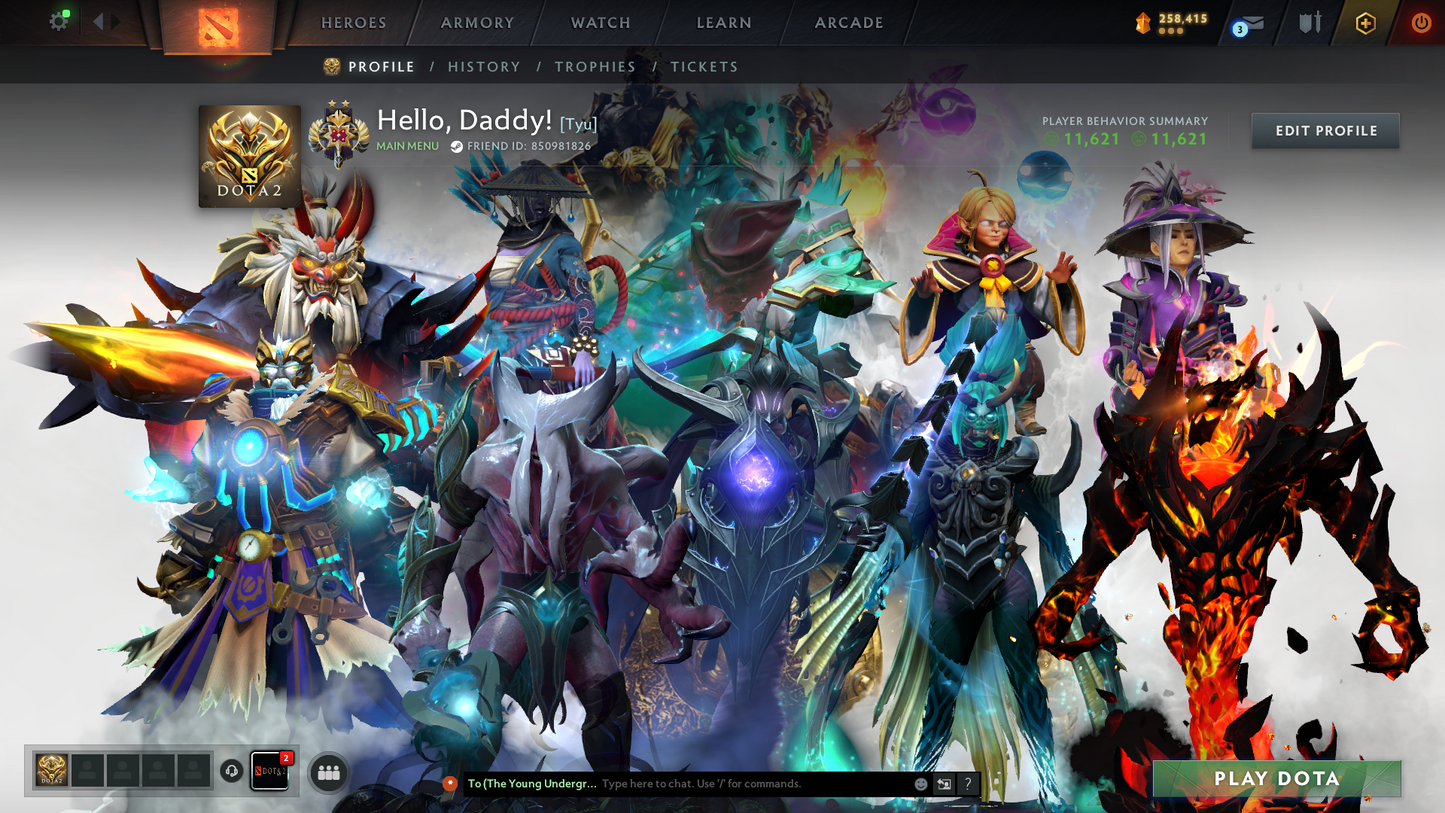 Battlepass: TI11 | Arcanas: Faceless Void (LVL 2), Razor, Shadow Fiend, Phantom Assassin, Zeus, Juggernaut | ALL 6 Personas | Fully Stacked with Expensive Cache Sets