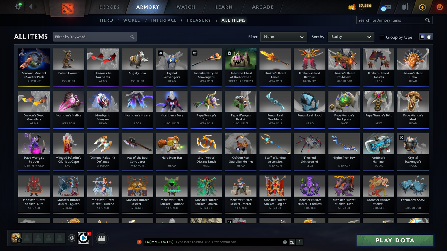 Archon V | MMR: 3011 | 650+ Hours Played | Fast Queue | Full Access | Some Items Inside