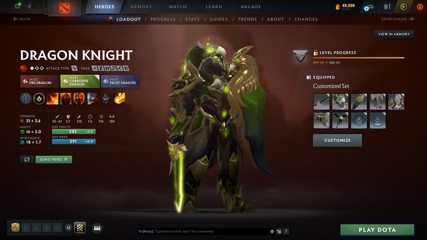 Immortal | MMR: 6034 | Behavior: 11204 | 2066 Hours Played | 3 Arcanas: SF, Rubick, Pudge  | AM Persona | Fully Stacked with Items | Mainpool | High Trophy