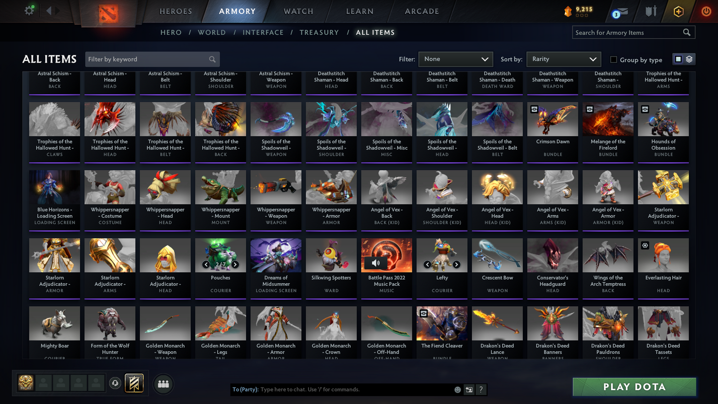 Earthshaker, SF Arcana | 3 Personas: Invoker, PA & AM | MMR: 2393 | Behavior Score: 10453 | Latest Cache Sets | Mainpool | 2823 Hours Played