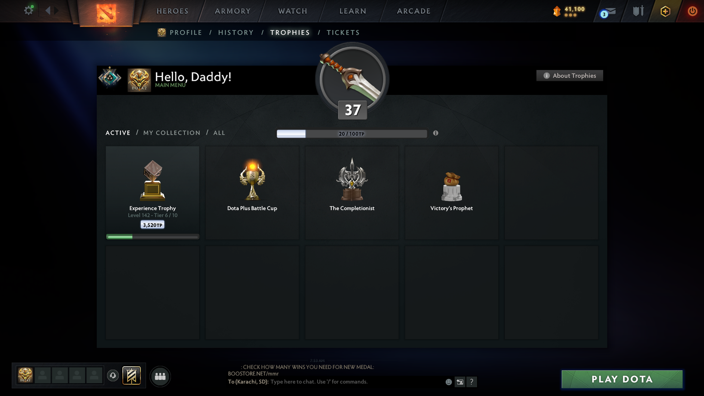 Crusader I | MMR: 1484 | Behavior Score: 8813 | Mainpool Account | 800+ Hours Played | Many Complete Sets | High Trophy Level | Quick Que Game