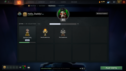 Crusader V | MMR 2196 | Behavior 10771 | Mainpool | Shadow Fiend Arcana | Stacked with Sets & Items | 1100+ Matches Played | 1300+ Hours Played