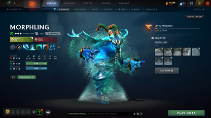 Crusader V | MMR 2196 | Behavior 10771 | Mainpool | Shadow Fiend Arcana | Stacked with Sets & Items | 1100+ Matches Played | 1300+ Hours Played