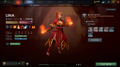 Crusader V | MMR 2196 | Behavior 10771 | Mainpool | Shadow Fiend Arcana | Stacked with Sets & Items | 1100+ Matches Played | 1300+ Hours Played