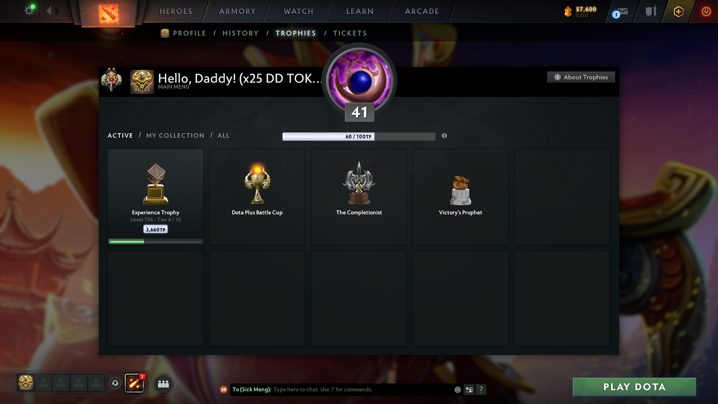 Legend II | MMR: 3248 | x25 MMR DD TOKENS | 2 Arcanas: Ogre Magi & Techies | Many Immortals & Sets Inside | Fast Queue | Full Access | Behavior Score: 8982 | 800+ Hours Played