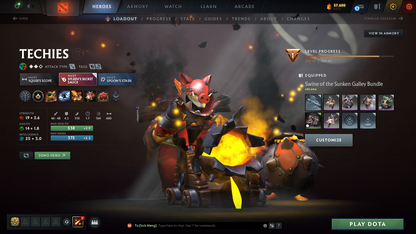 Legend II | MMR: 3248 | x25 MMR DD TOKENS | 2 Arcanas: Ogre Magi & Techies | Many Immortals & Sets Inside | Fast Queue | Full Access | Behavior Score: 8982 | 800+ Hours Played