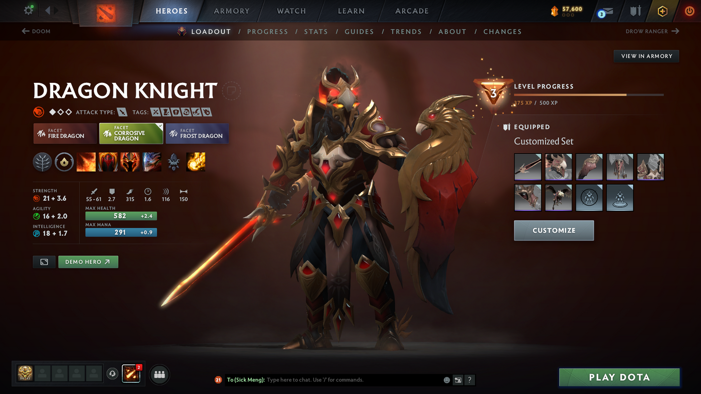 Legend II | MMR: 3248 | x25 MMR DD TOKENS | 2 Arcanas: Ogre Magi & Techies | Many Immortals & Sets Inside | Fast Queue | Full Access | Behavior Score: 8982 | 800+ Hours Played