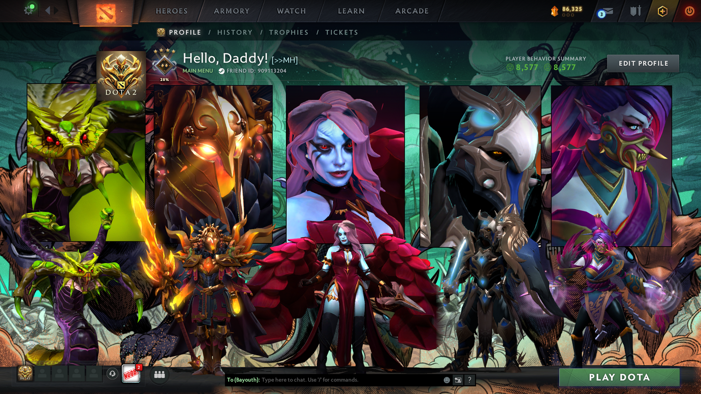 Guardian IV | MMR 1276 | Behavior 8577 | Decent Sets Inside | Fast Queue | Full Access | Trophy Level: 102