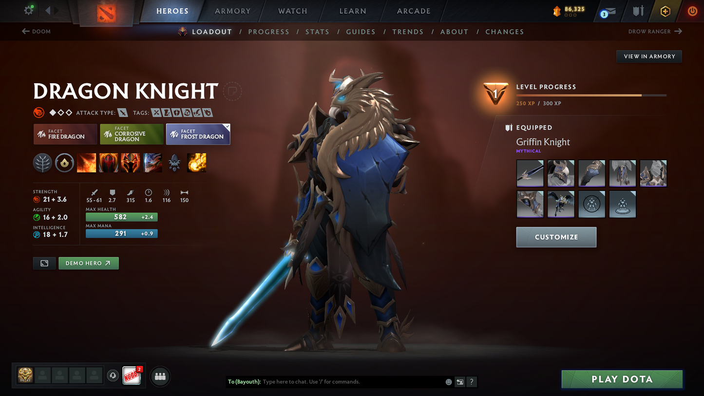 Guardian IV | MMR 1276 | Behavior 8577 | Decent Sets Inside | Fast Queue | Full Access | Trophy Level: 102