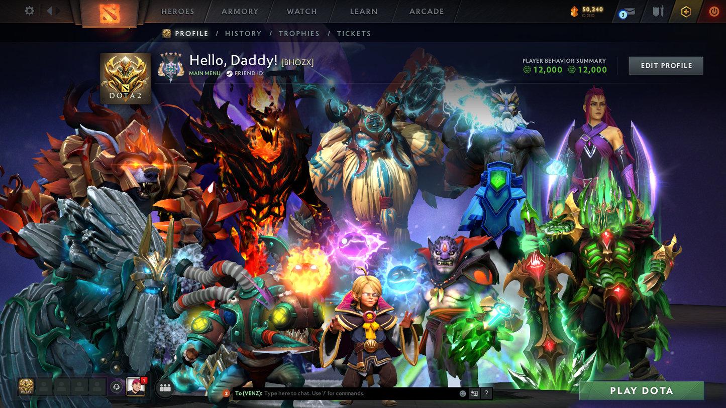 BATTLEPASS: TI8, TI9 | EARTHSHAKER, SF & ZEUS ARCANA | 2 PERSONAS | LION'S GREEN HAND | TINY PRESTIGE | 2 TERRAINS | TONS OF CACHE SETS | HIGH VALUE