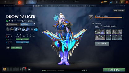 Divine I | MMR 4670 | Behavior 12000 | Juggernaut Arcana | Mirana Persona | Fully Stacked with Immortals and Cache Sets | 1800+ Hours Played | Mainpool