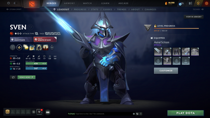 Divine I | MMR 4670 | Behavior 12000 | Juggernaut Arcana | Mirana Persona | Fully Stacked with Immortals and Cache Sets | 1800+ Hours Played | Mainpool