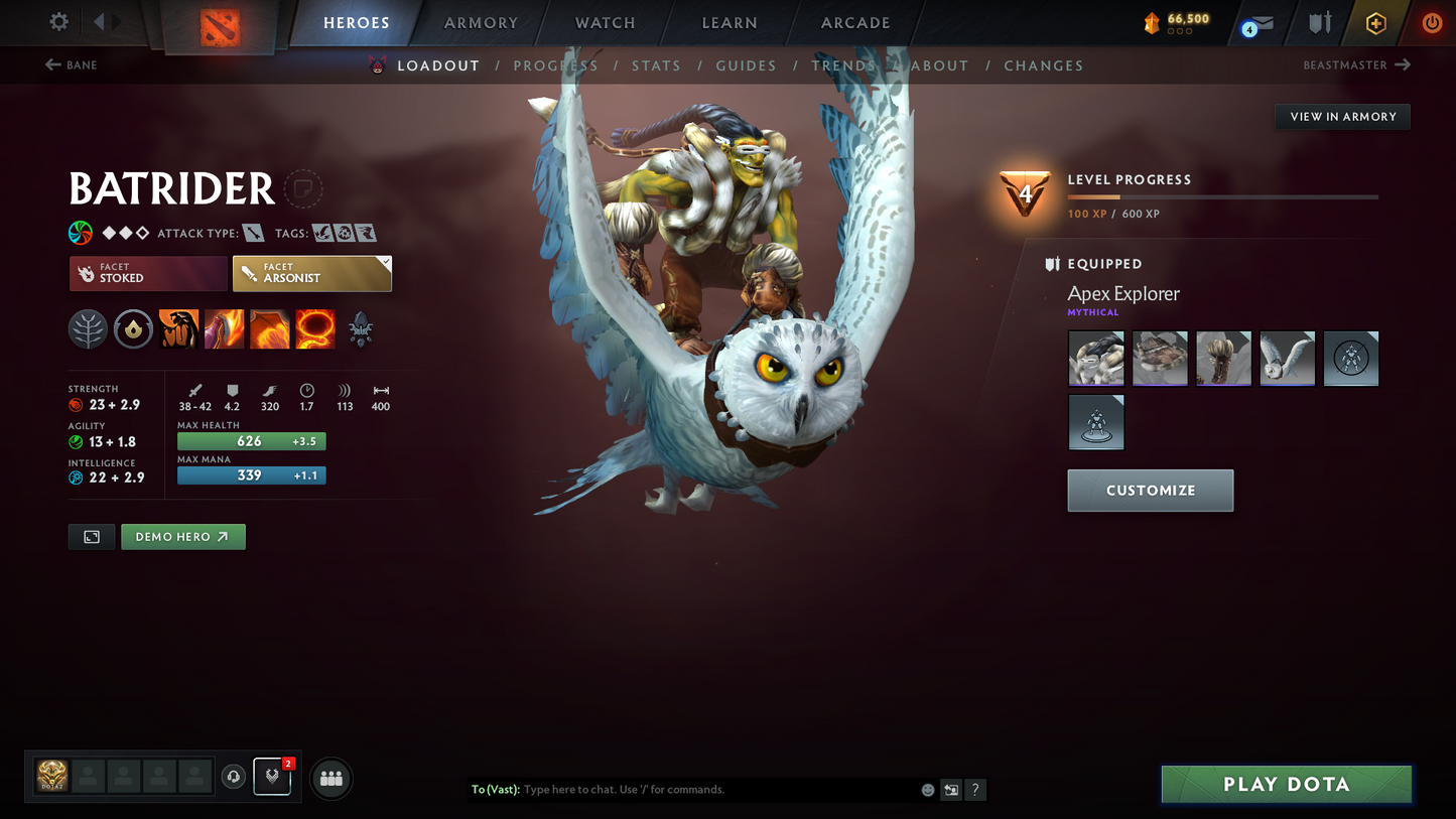 Divine I | MMR 4670 | Behavior 12000 | Juggernaut Arcana | Mirana Persona | Fully Stacked with Immortals and Cache Sets | 1800+ Hours Played | Mainpool