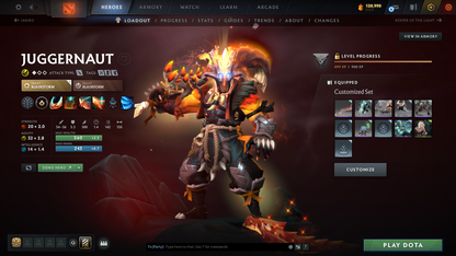 Windranger Arcana | 3 Arcanas including Ogre Magi & Juggernaut | 3 Personas: Pudge, Mirana & AM | MMR: 3092 | Behavior Score: 11310 | Exclusive Cache Sets | Mainpool | 1400+ Hours Played