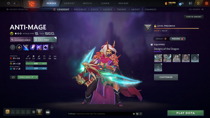 Windranger Arcana | 3 Arcanas including Ogre Magi & Juggernaut | 3 Personas: Pudge, Mirana & AM | MMR: 3092 | Behavior Score: 11310 | Exclusive Cache Sets | Mainpool | 1400+ Hours Played