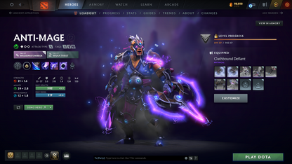 Crusader IV | MMR: 1954 - Behavior: 9294 | Mirana Persona | Complete 10th Anniversary Sets | Many Items & Sets Inside | Full Access | Mainpool | Trophy Level: 126